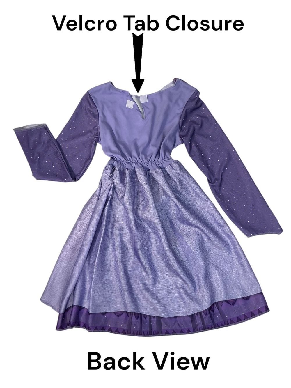 Disney Wish Asha Adventure Dress Up Costume Purple Girls Small 4-6X NEW - Picture 10 of 15